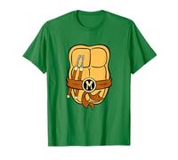 TMNT Front and Back Shell Costume Michelangelo Cartoon T-Shirt