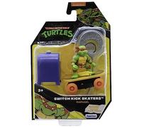TMNT - Jouet Skateur acrobatique Gyro Raphael 7 cm - Tortue Ninja Edition Classique. Effectue des Tours de Skate et atterris sur Les Quatre Roues à Chaque Fois !