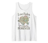 TMNT Love Fades Pizza is Forever Heart Cartoon Débardeur
