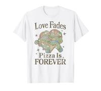 TMNT Love Fades Pizza is Forever Heart Cartoon T-Shirt