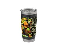 TMNT Michelangelo Group Shot Gobelet isotherme en acier inoxydable double paroi