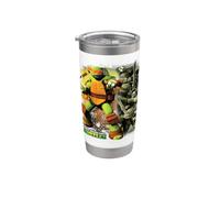 TMNT Michelangelo Group Shot Gobelet isotherme en acier inoxydable double paroi