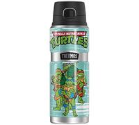 TMNT OFFICIAL TMNT Turtle Group THERMOS STAINLESS KING Stainless Steel Drink Bottle, Vacuum insulated & Double Wall, 24oz
