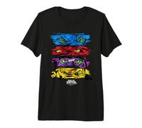 TMNT Out of The Shadows Group Stacked Masks T-Shirt Haut de Gamme