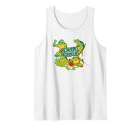 TMNT Retro Comic Heroes Half Shell Turtle Power Pose Design Débardeur