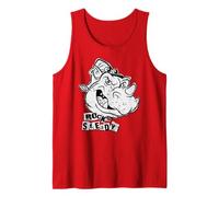 TMNT Rock Steady Sketch Punk Letters 90's Cartoon Débardeur