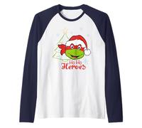 TMNT Teenage Mutant Ninja Turtles Arbre de Noël Hero Classic Années 80 Manche Raglan