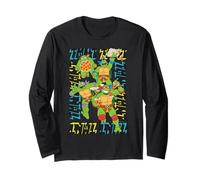 TMNT Teenage Mutant Ninja Turtles Art Pose Rétro Manche Longue