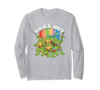 TMNT Teenage Mutant Ninja Turtles Chill Out Team Retro NYC Manche Longue