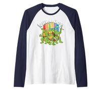 TMNT Teenage Mutant Ninja Turtles Chill Out Team Retro NYC Manche Raglan