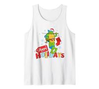 TMNT Teenage Mutant Ninja Turtles Christmas Happy Fun Holidays Débardeur