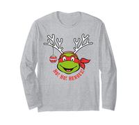 TMNT Teenage Mutant Ninja Turtles Christmas Holidays Classic 80s Manche Longue