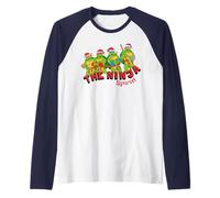 TMNT Teenage Mutant Ninja Turtles Christmas Holidays Retro Spirit Manche Raglan