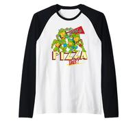 TMNT Teenage Mutant Ninja Turtles Pizza Geeks Team Classic Manche Raglan