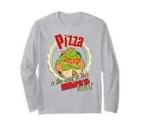 TMNT Teenage Mutant Ninja Turtles Pizza Love Classic Geeks Manche Longue