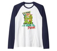 TMNT Teenage Mutant Ninja Turtles Pizza Party Classic Geeks Manche Raglan
