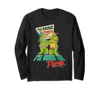 TMNT Teenage Mutant Ninja Turtles Pizza Party Geeks Classique Manche Longue