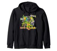 TMNT Teenage Mutant Ninja Turtles Team Pose Fun Classic des années 80 Sweat à Capuche