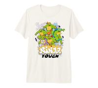 TMNT Teenage Mutant Ninja Turtles Tough Team Pose Retro NYC T-Shirt Haut de Gamme