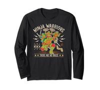 TMNT There Are No Rules Ninja Warriors Retro Cartoon Manche Longue