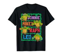 TMNT Toutes Les Tortues Ninja avec Noms T-Shirt