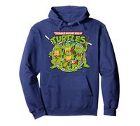 TMNT Turtle Power Logo Teenage Mutant Ninja rétro années 80 Sweat à Capuche