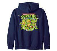 TMNT Turtle Power Logo Teenage Mutant Ninja rétro années 80 Sweat à Capuche