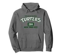 TMNT Turtle Power New York Varsity Logo Classique des années 80 Sweat à Capuche