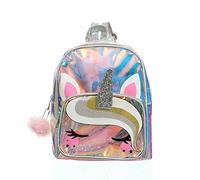 TMOYJPX Cartable Fille Primaire Licorne Étanche Sac a Dos Maternelle Fille Paillettes Multiquolore 30 cm Transparent Sac De Voyage Enfant Week-End Pas Cher pour Fille Maternelle (Argent)
