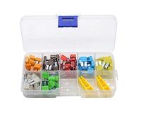 TMP1105 1 Set 12V 24V 32V Boîte à fusibles automobile universelle avec 140pcs Car Micro 2 Inserts Blade Fuse Câblage de protection