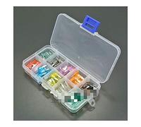 TMP1105 100 pc 1A, 2A, 3A, 5A, 7.5A, 10A, 15A, 20A, 25A, 30A Assortiment de mini-fusibles à lame for Auto Car Moto SUV FUSIBLES Kit APM ATM Câblage de protection