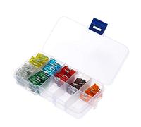 TMP1105 120 pcs Auto Automobile Voiture Bateau Camion Lame Boîte À Fusibles Assortiment Kit 5A 7.5A 10A 15A 20A 25A 30A Auto Type De Lame Fusibles avec Clip Câblage de protection
