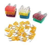 TMP1105 160 pièces 3A 5A 10A 15A 20A 25A 30A 40A Fusibles de sécurité de voiture automobile Kit d'assortiment de fusibles à lame de voiture standard Câblage de protection