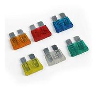 TMP1105 200 pièces/ensemble assortiment de fusibles automobiles plats moyens mixtes fusible de voiture à lame automatique 5A 10A 15A 20A 25A 30A for camion de vélo de voiture Câblage de protection