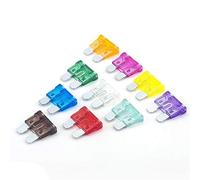 TMP1105 60 pièces/paquet fusibles de voiture jeu de lames fusible Standard 5A 10A 15A 20A 25 30A for Auto voiture Van vélo camion Câblage de protection