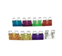 TMP1105 72 pièces/boîte assortiment de fusibles à lame moyenne fusible réaménagé spécial 5A 10A 15A 20A 25A 30A 40A for camion de voiture automatique Câblage de protection