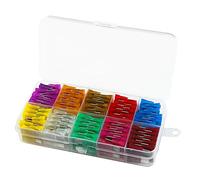 TMP1105 80 pièces 12V fusible à lame Standard mixte 3A 5A 7.5A 10A 15A 20A 25A 30A 35A 40A ensemble assorti avec pince for camion de voiture automatique Câblage de protection