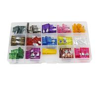 TMP1105 Kits de fusibles automobiles à lame moyenne de 70 pièces for boîte à fusibles de voiture 1/2/3/4/5/7.5/10/15/20/25/30/35/40/45/50A Câblage de protection