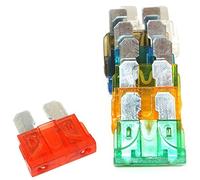 TMP1105 Lot de 100 fusibles à lame standard assortis for voiture, camion, 5 A, 10 A, 15 A, 20 A, 25 A for voiture, bateau, camion, SUV, fusibles de rechange automobiles. Câblage de protection