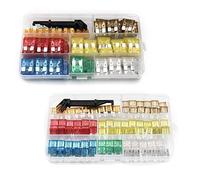 TMP1105 Lot de 242 fusibles à lame de voiture assortis avec clip Auto Standard Mini Fusible Bateau Moto Fusible 5A/7,5A/10A/15A/20A/25A/30A avec boîte Câblage de protection