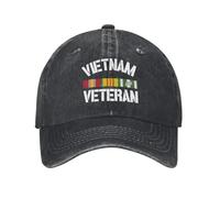 TMQZHQAVH Casquette de Baseball personnalisée en Coton pour Les vétérans du Vietnam Pride Service de Baseball pour Femmes, Hommes, Chapeau de Papa Respirant