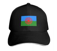 TMQZHQAVH Drapeau du Peuple rom Casquette de Baseball Casquette de Soleil Casquettes drôles de Golf Casquette de fête Authentique Chapeau de Camionneur pour Hommes Femmes