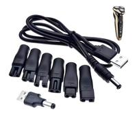 TMRBBesty Chargeur de Rasoir 5 V,Câble d'alimentation USB 5 V Compatible,6 Fiches USB Multifonction,Chargeur de rasoir 5V Universel,Convient pourrasoir,Tondeuse à cheveux,Purificateur d'air