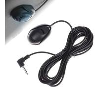 TMRBBesty Mini microphone pour radio, microphone de voiture, microphone de 3,5 mm,microphone externe pour voiture, microphone pour voiture audio, mini microphone extérieur de 3 m, pour GPS