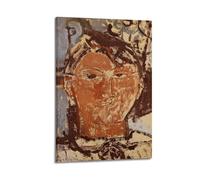 TMRL Amedeo Modigliani Portrait 1915 Affiche d'art sur toile pour albums de musique et films Peinture décorative pour salon, chambre à coucher 50 x 75 cm