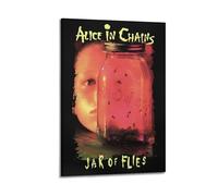 TMRL Impression sur toile Alice In Jar Of Flies Chains, décoration murale pour albums de musique et films, décoration pour salon, chambre à coucher, 40 x 60 cm, style cadre