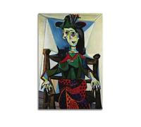 TMRL Impression sur toile de Pablo Picasso Famous Paint (Dora Maar avec chat) - Impression sur toile pour albums de musique et films - Peinture décorative pour salon, chambre à coucher - 40 x 60 cm