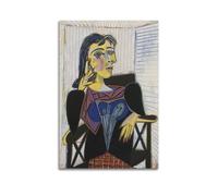 TMRL Impression sur toile représentant la célèbre peinture de Pablo Picasso (portrait de Dora Maar) - Impression sur toile pour albums de musique et films - Peinture décorative pour salon, chambre à