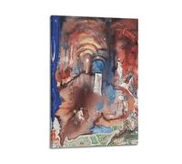 TMRL Impression sur toile Salvador Dali Work《The 1001 Nights》 Art mural sur toile pour albums de musique et films, peinture décorative pour salon, chambre à coucher, 30 x 45 cm, style cadre