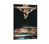 TMRL Poster imprimé sur toile Salvador Dali Painter, Christ de Saint-Jean de la Croix, pour albums de musique et films, peinture décorative pour salon, chambre à coucher, 40 x 60 cm, style cadre